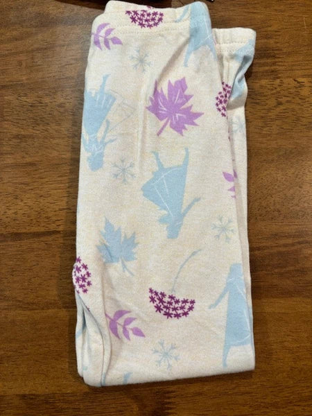 Disney GIRLS Princess 4-piece Cotton PJ Pajama Set (BLUE/LILAC MULTI 5 )NWT