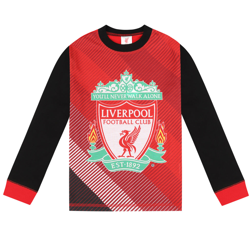 Liverpool FC Boys Pyjamas Long Sublimation Kids OFFICIAL Football Gift