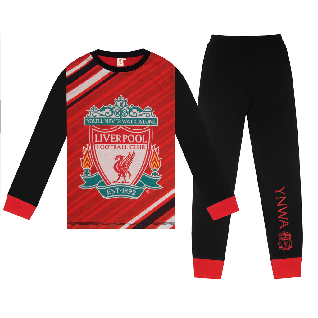 Liverpool FC Boys Pyjamas Long Sublimation Kids OFFICIAL Football Gift