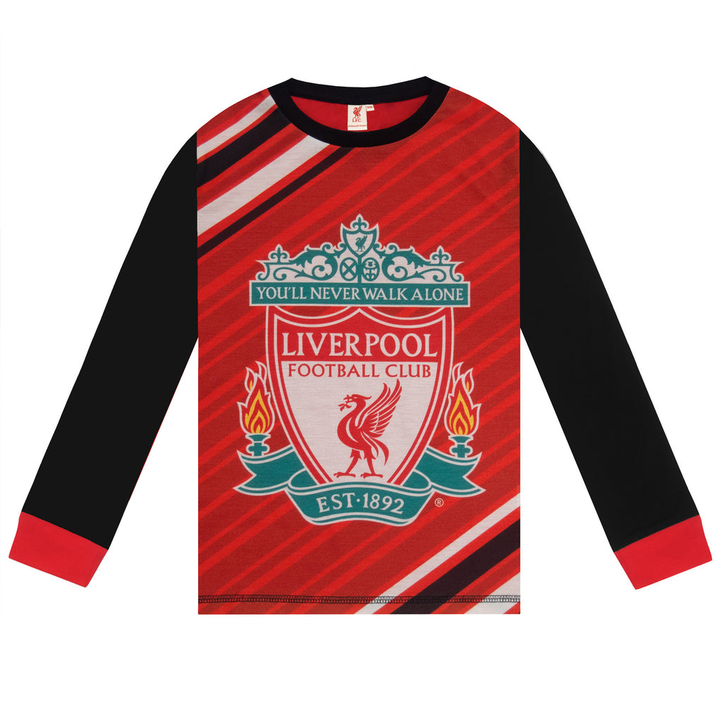 Liverpool FC Boys Pyjamas Long Sublimation Kids OFFICIAL Football Gift