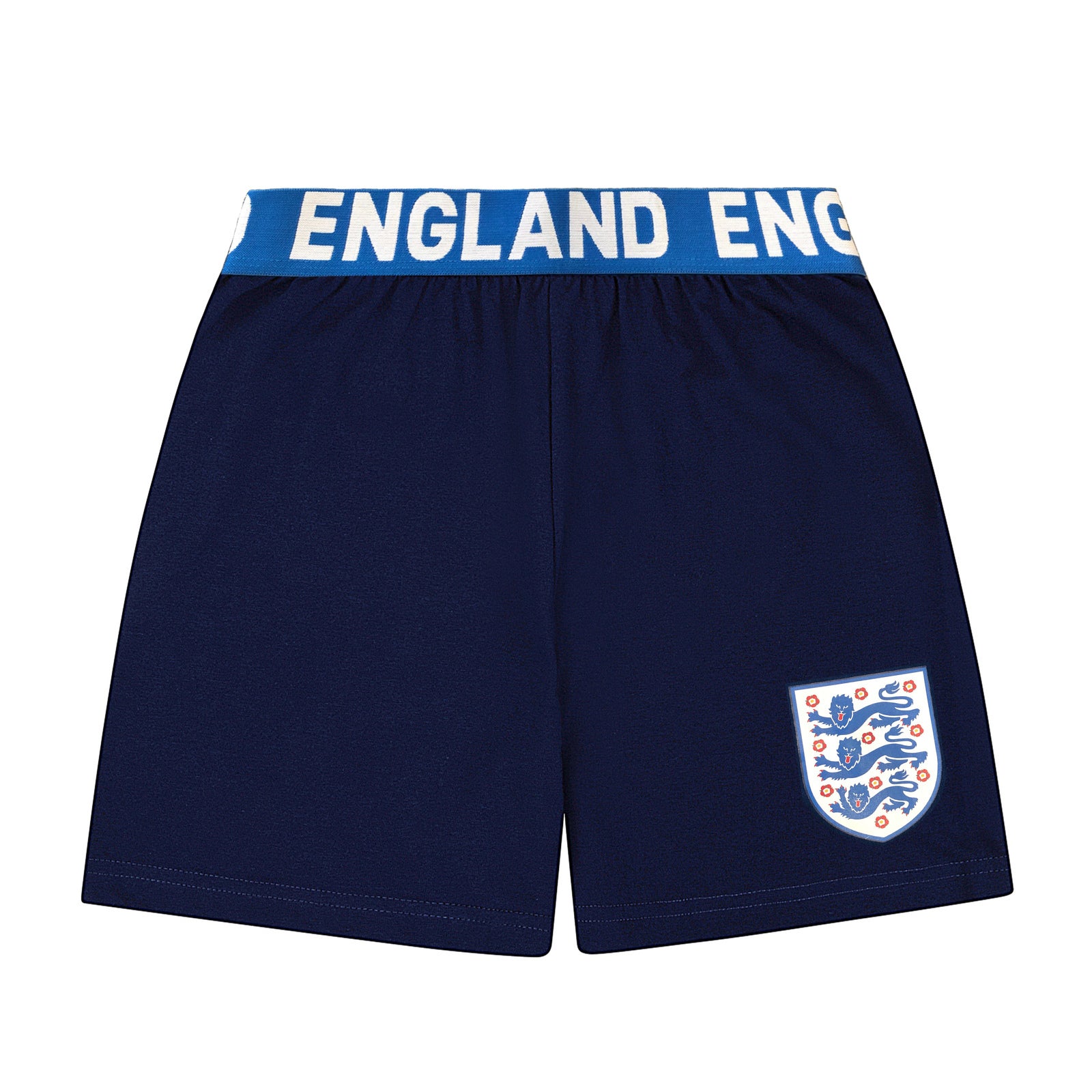England Boys Pyjamas Short Three Lions Kids OFFICIAL Football Gift