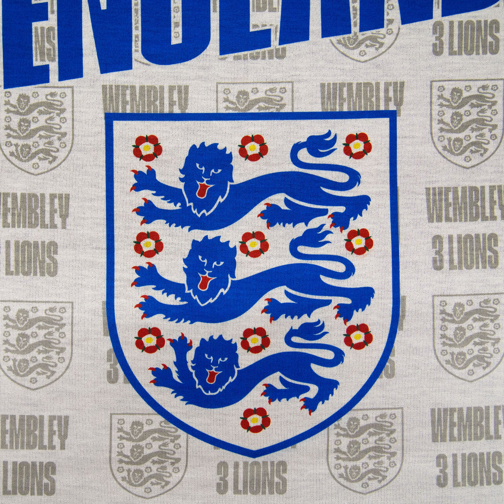 England Boys Pyjamas Short Three Lions Kids OFFICIAL Football Gift