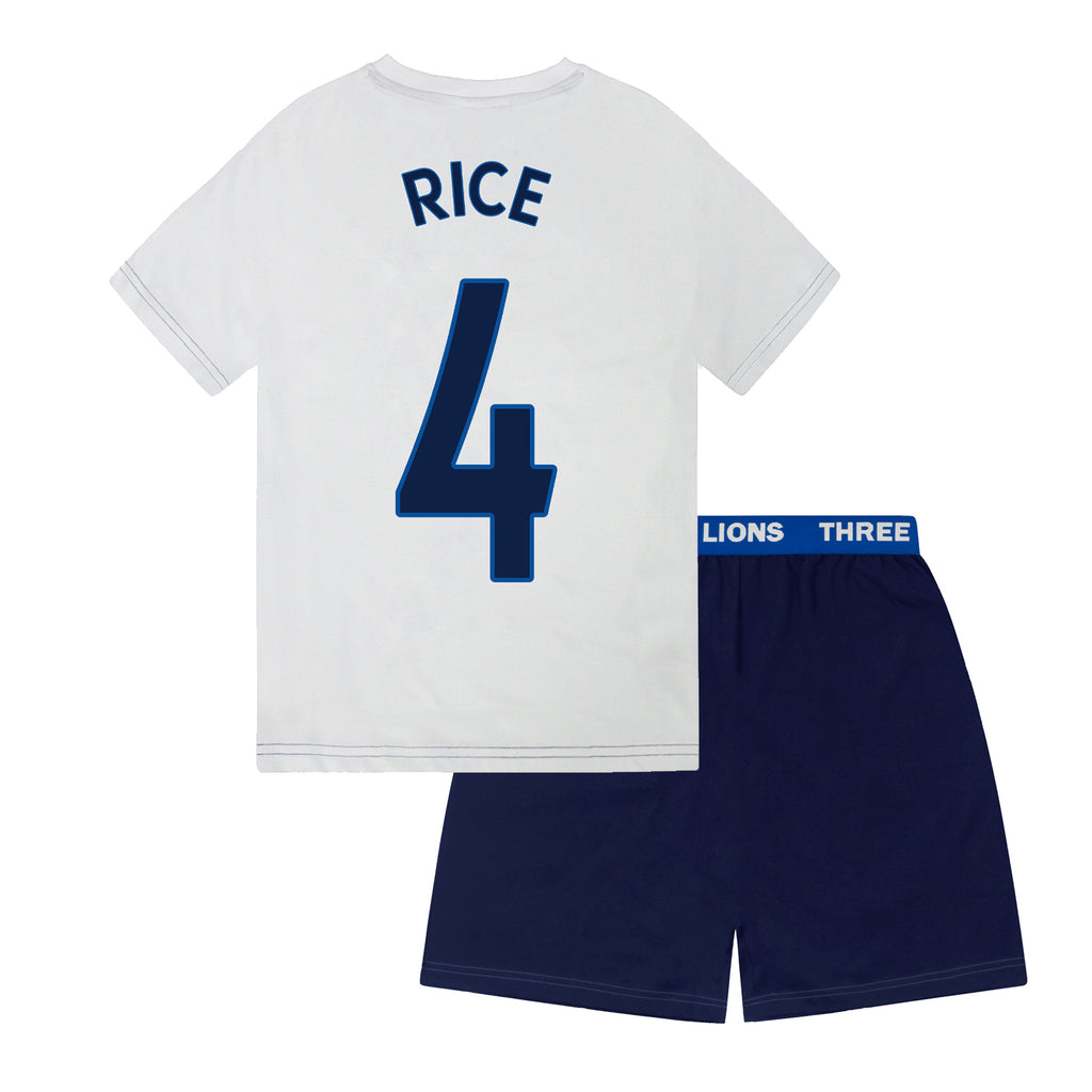 England Boys Pyjamas Short Three Lions Kids OFFICIAL Football Gift