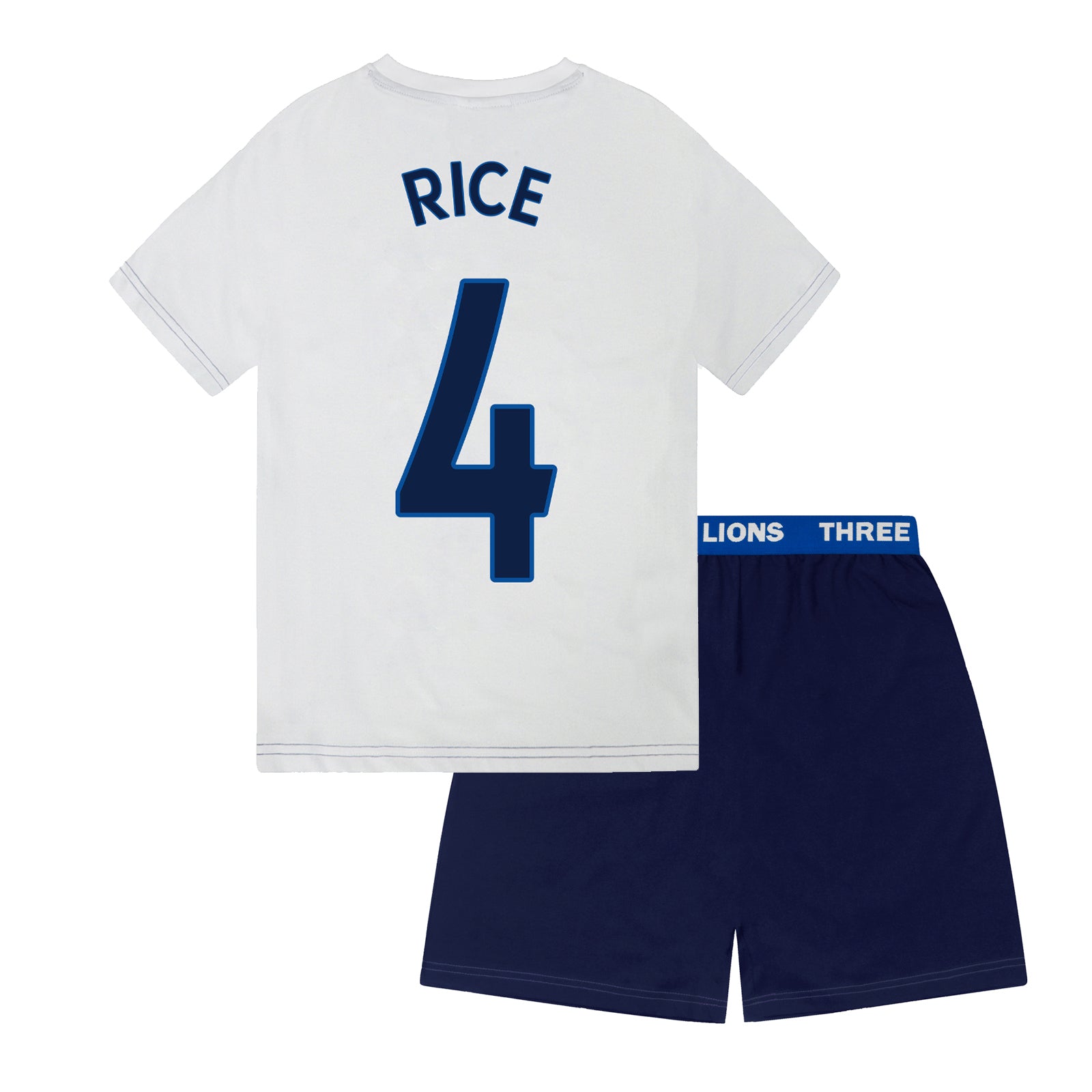 England Boys Pyjamas Short Three Lions Kids OFFICIAL Football Gift