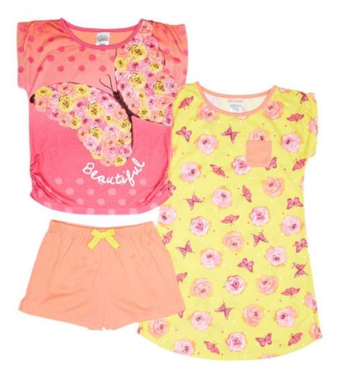 St. Eve Girls' 3-piece Sleep Pajama Set