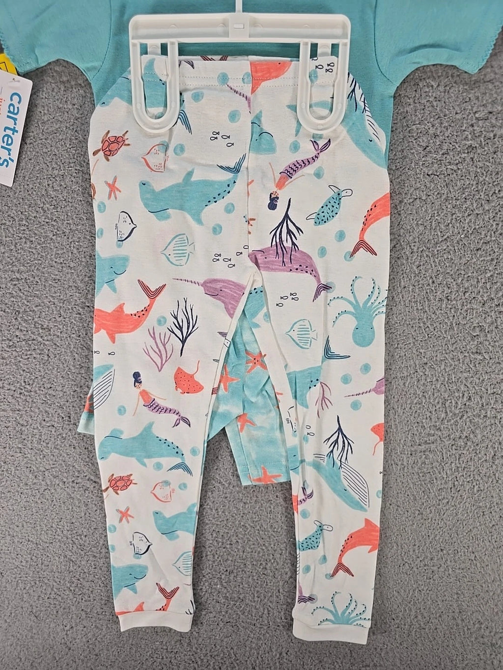 Carters 4 Piece Mermaid Pajama Set Girls 3T