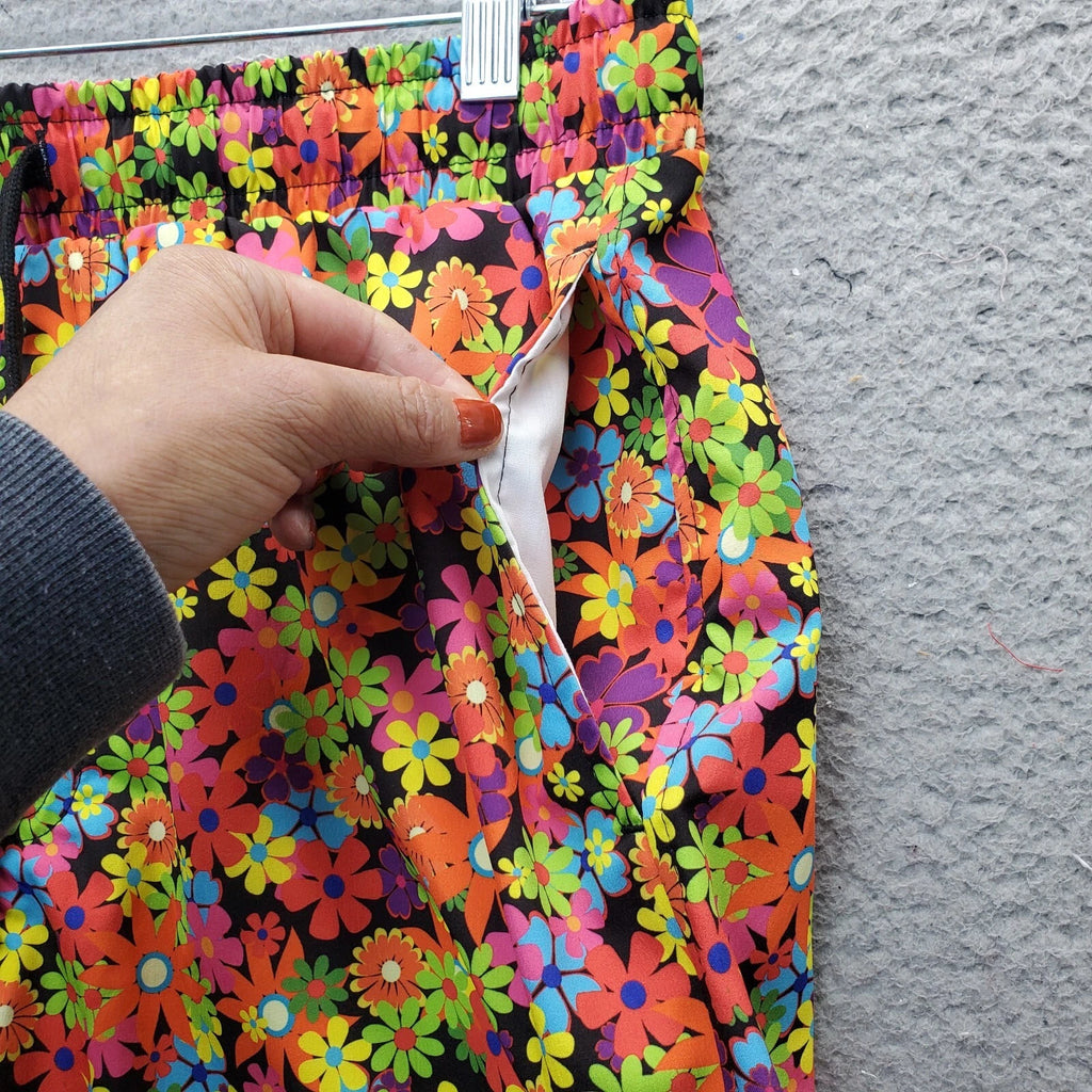 WeSC 2 Piece Pajama Set Unisex Large Multi Oden Flower Child AOP Short Sleeve