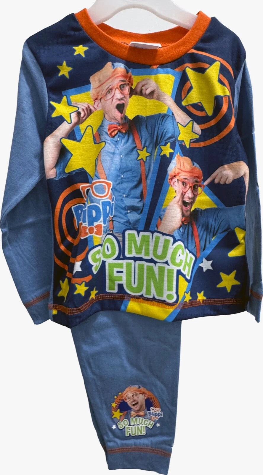 Children's Blippi  Pyjamas Sleepwear Size 18-24m 2-3y 3-4y 4-5y