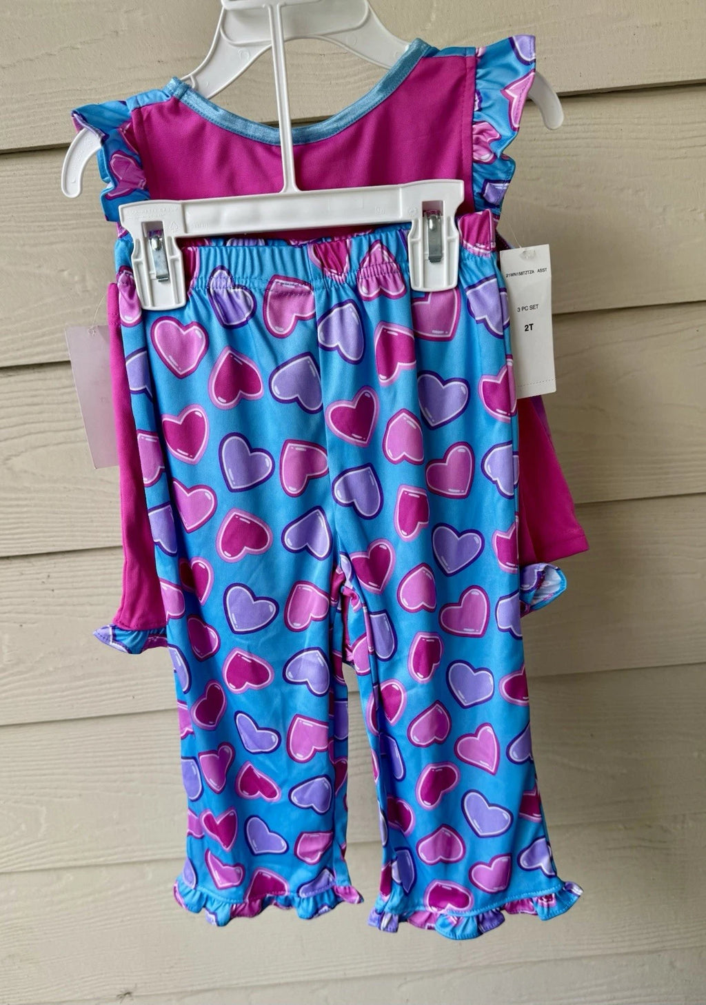 Nickelodeon Paw Patrol Girls 3-Piece Pajama Shorts&Pants Set, 2T, NWT