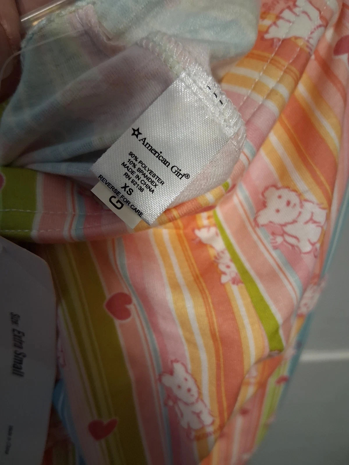 NWT American Girl HONEY PUPPY Pajama Set Child Size XS