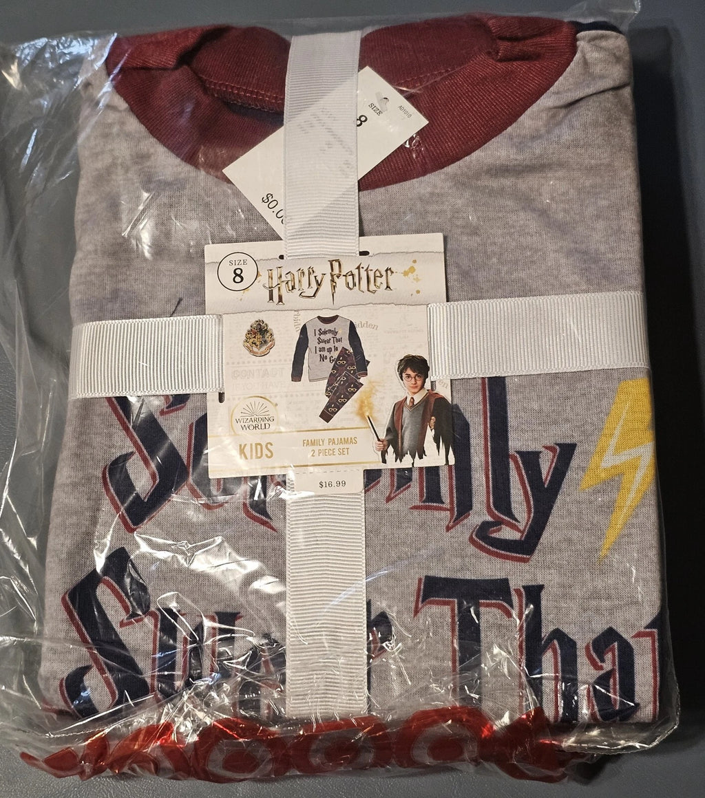 NEW Harry Potter Family Pajamas 2-Piece Set Unisex Kids SIZE 8