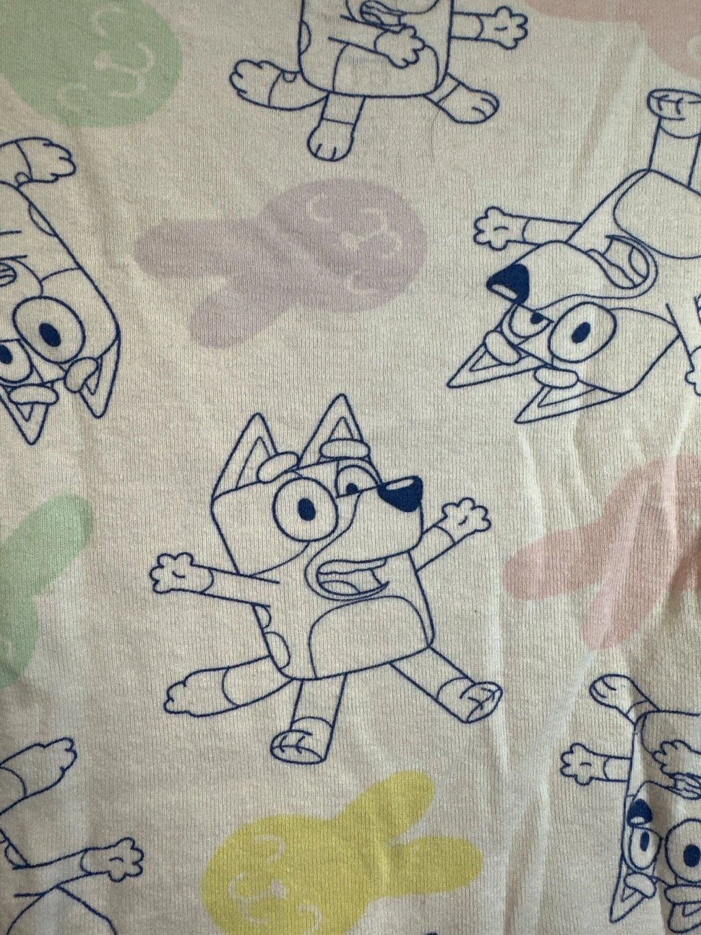 Bluey Toddler Pajamas Set 2pc Easter Size 5T Cotton Snug Fit Sleepwear