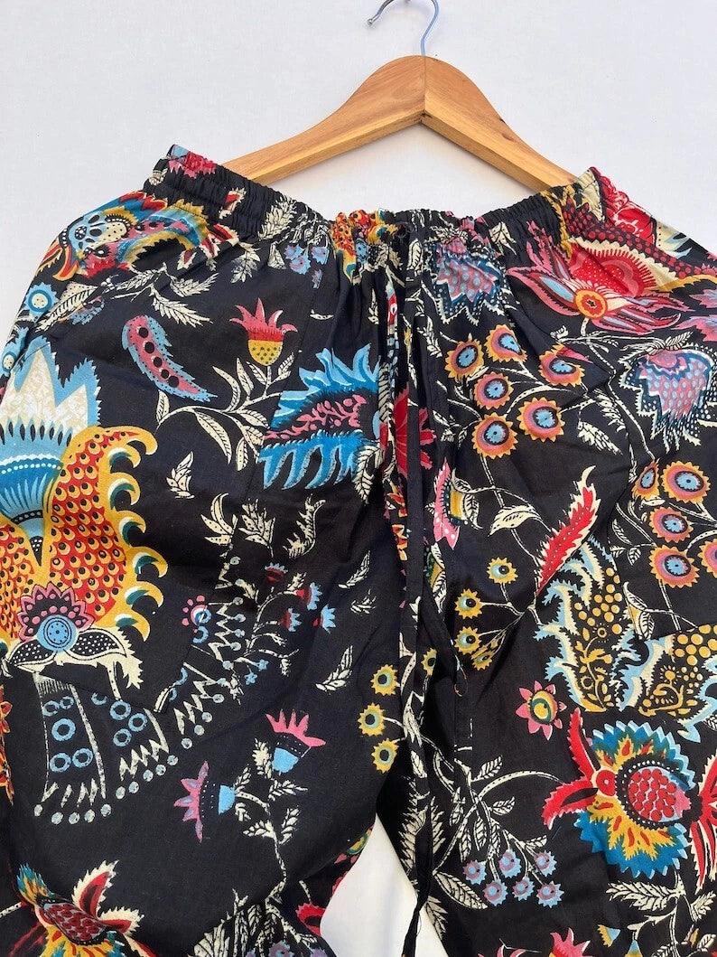 Indian 100%Cotton Floral Print PJ Set Bridesmaid Pajama Set Women Nightwear Suit