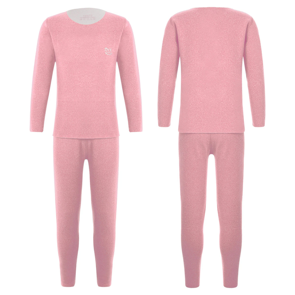 Kids Boys Girls Shirt And Pants Set Pyjama Top With Trousers Long Sleeve Warm