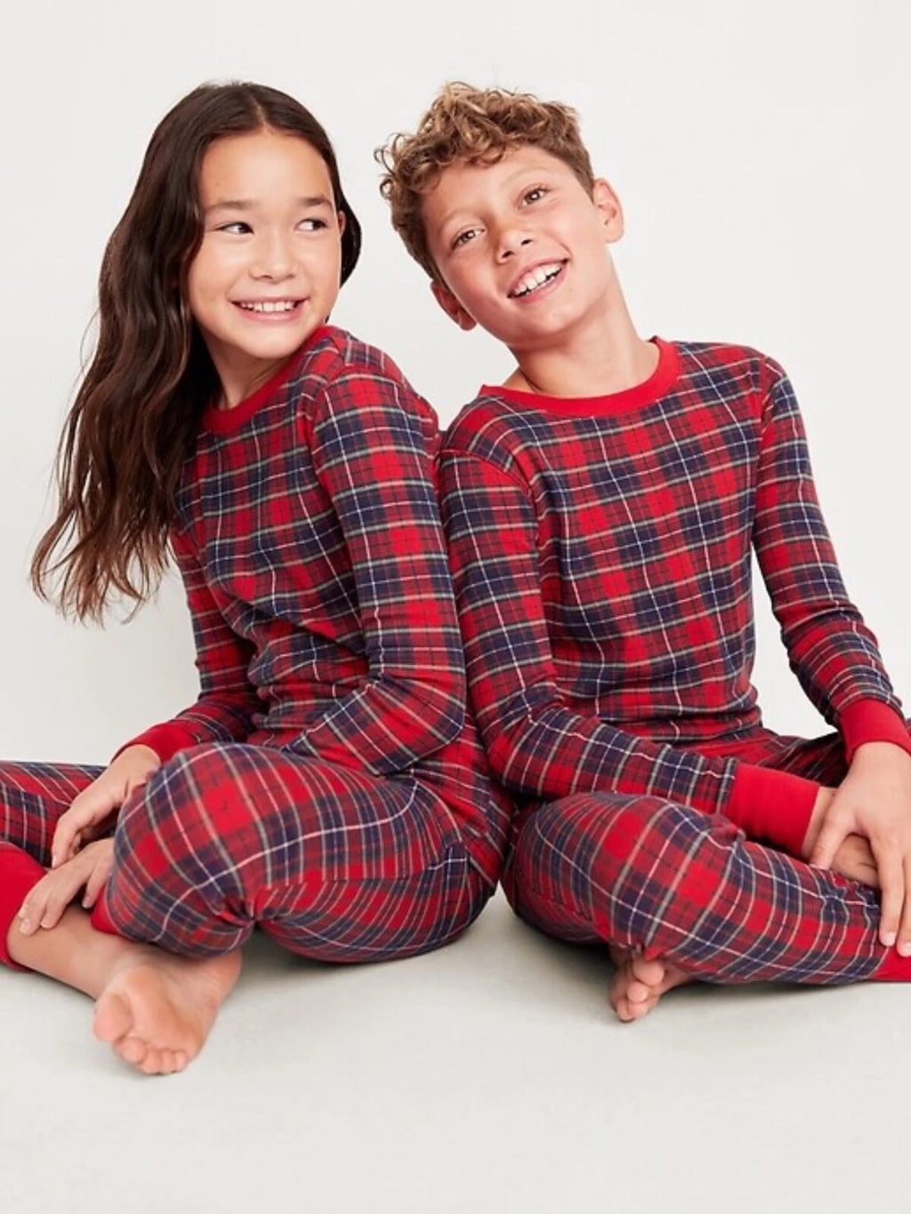 Old Navy Kids Gender-Neutral Plaid Snug-Fit Pajama Set Size XS (5) S (6) L (10)