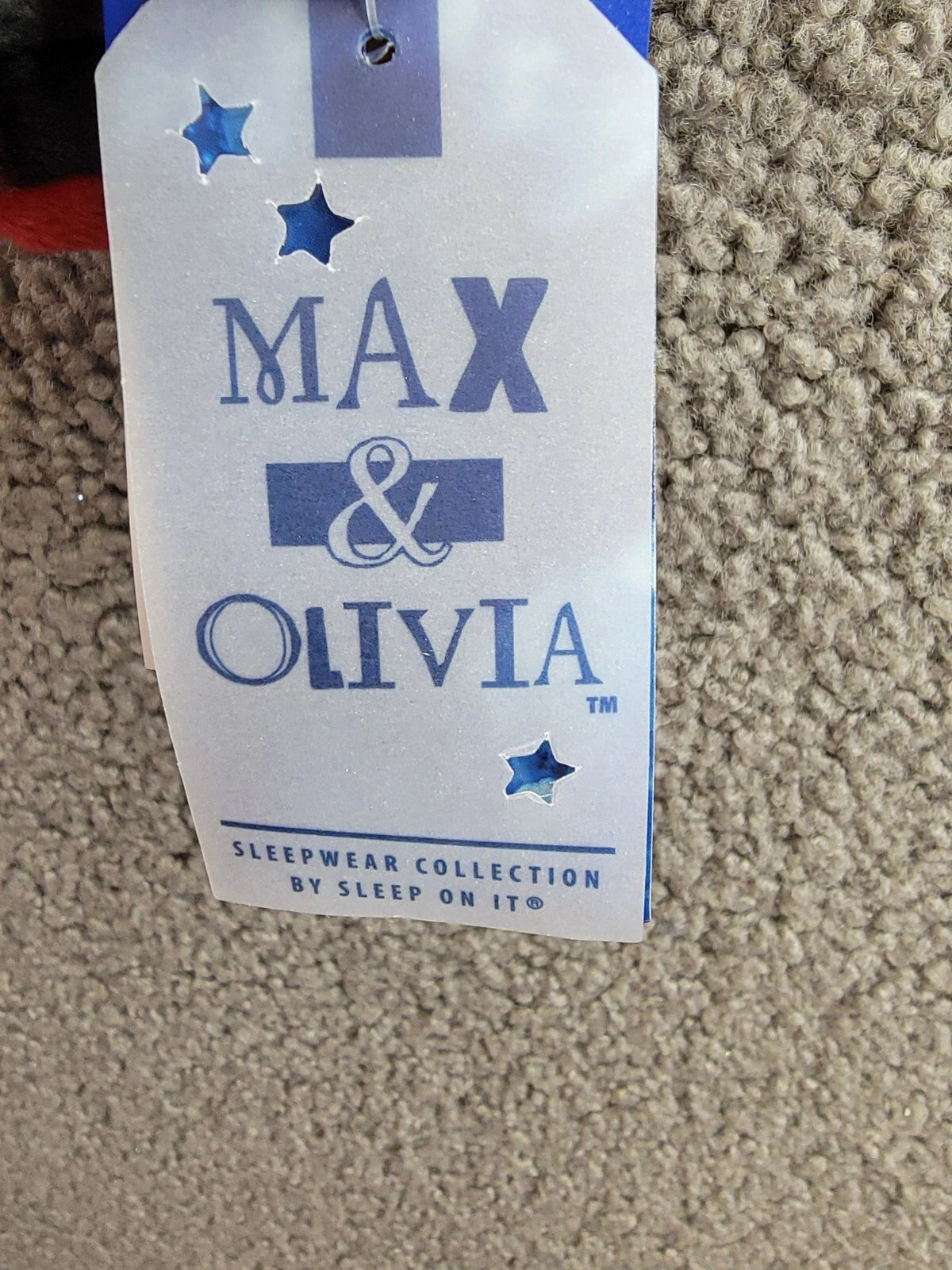 Max & Olivia Flannel Pajama Set Big Boys XL (16-18) Red Multi Plaid Button Front