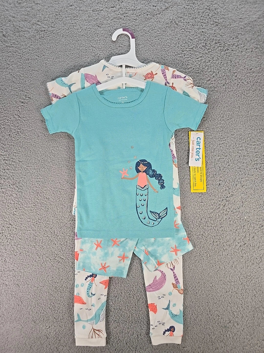 Carters 4 Piece Mermaid Pajama Set Girls 3T