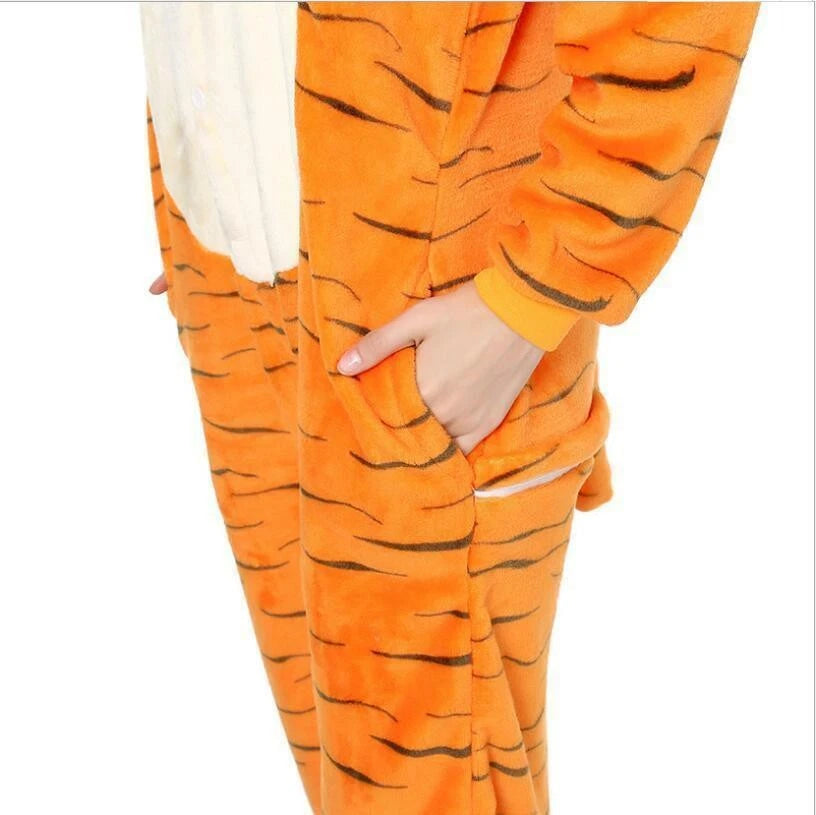 Kids Tigger Cartoon Animal Pajamas Sleepwear Party Cosplay Costume Suit UK