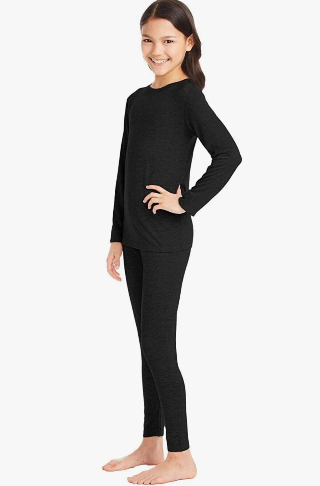 32 Degrees Heat Kids Base Layer Lightweight Snug-Fit Pajamas Size Small (6-7)