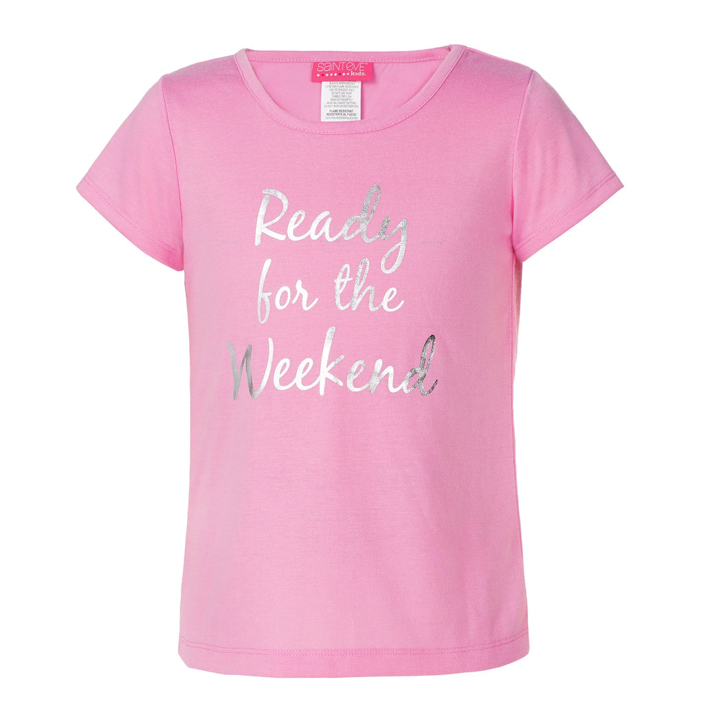 Saint Eve Girls Youth 3 Piece PJ Sleepwear Set - Sizes: XS (5/6)