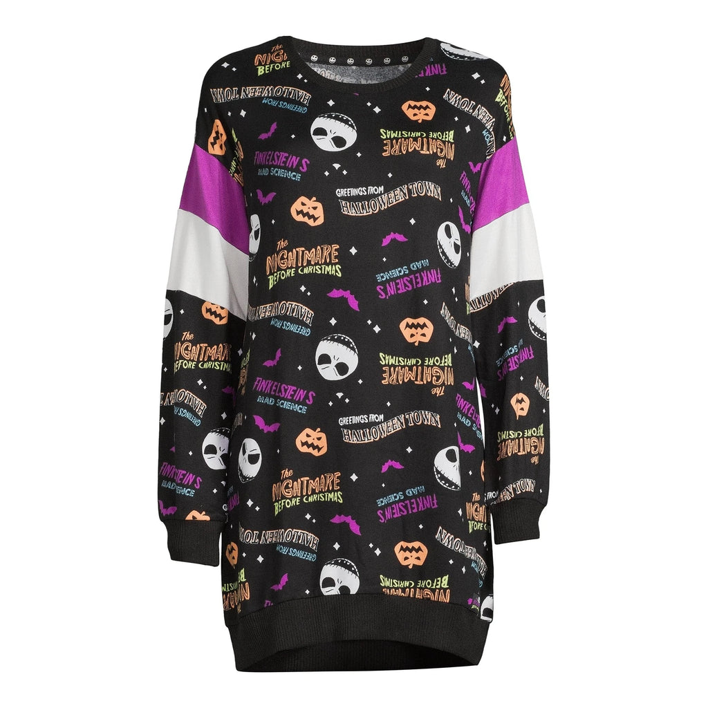 Disney Nightmare Before Christmas Women Sleep Shirt Pajama Sock Set M XL 2X PLUS