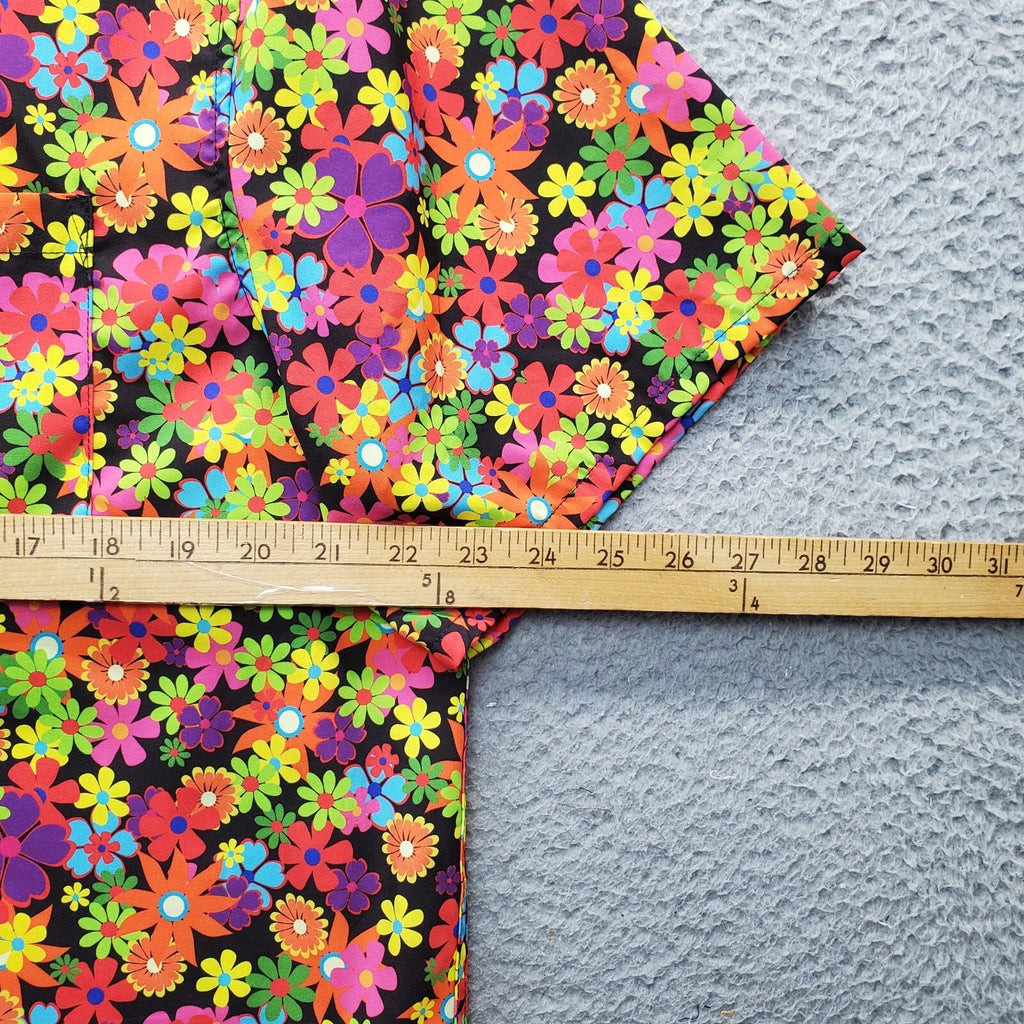 WeSC 2 Piece Pajama Set Unisex Large Multi Oden Flower Child AOP Short Sleeve