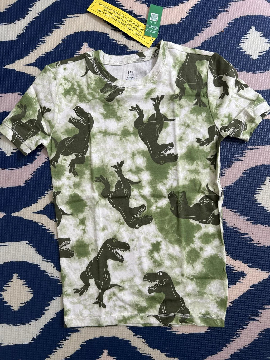 SZ 10yrs 🌱ORGANIC🌱 Gap Kids  | Green  Dino PJ Set - +Loving Kindness Everyday