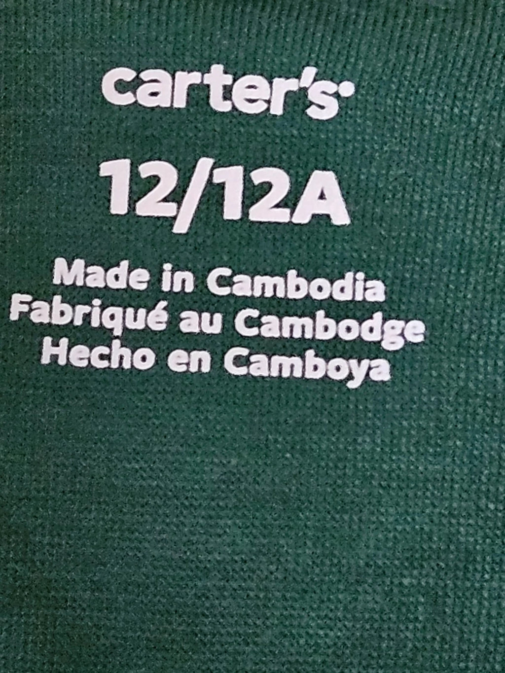 Carters pj set long sleeve size 12 /12A Christmas themed new