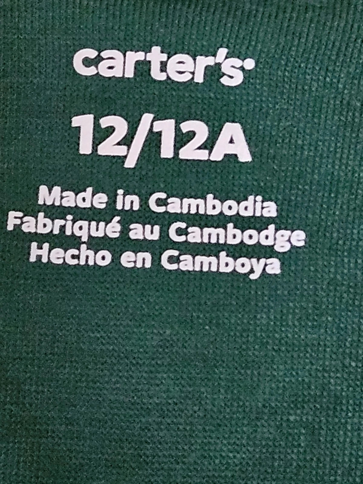 Carters pj set long sleeve size 12 /12A Christmas themed new