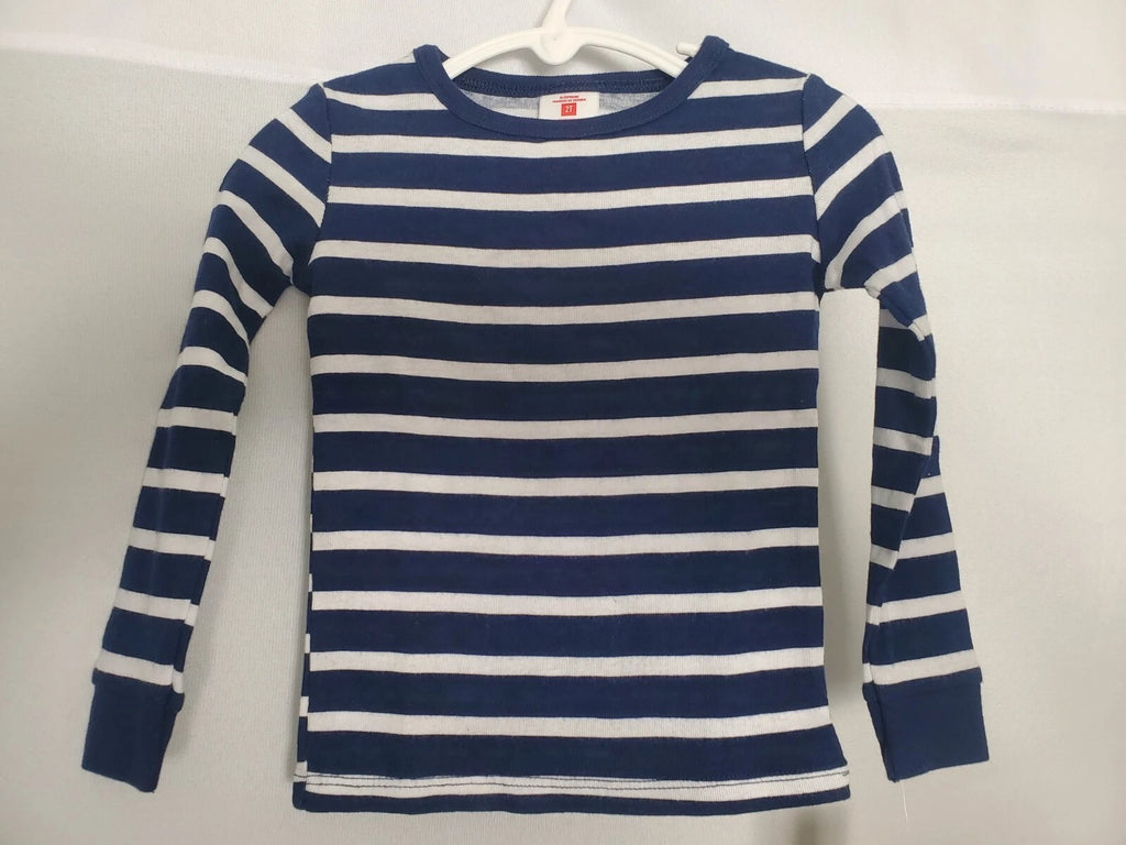 Matching Family Pajama Collection Blue White Striped Long Sleeve Set Kid 2T NWT.