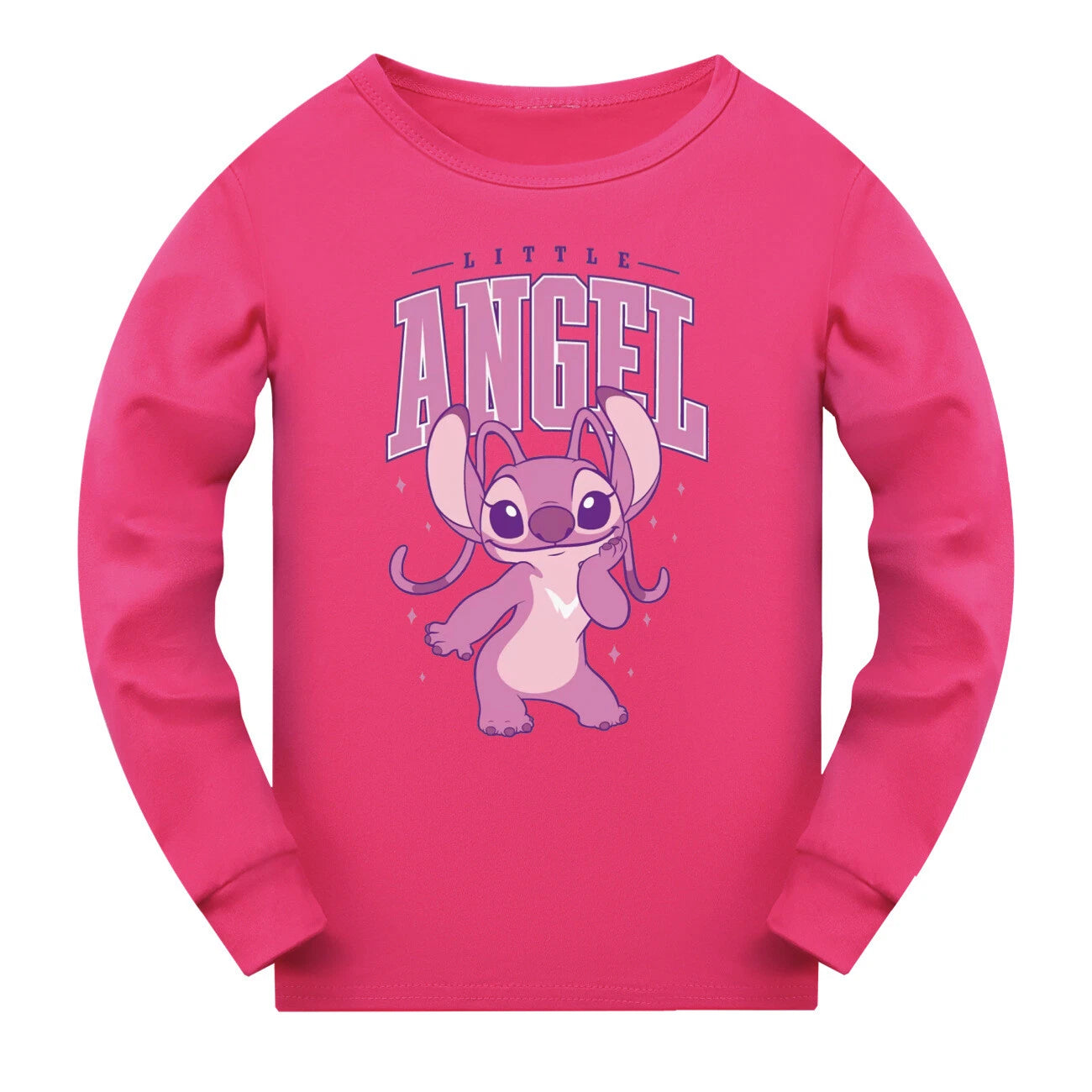 Children's boys and girls Lilo embroidered angel top pants set pajamas Pjs