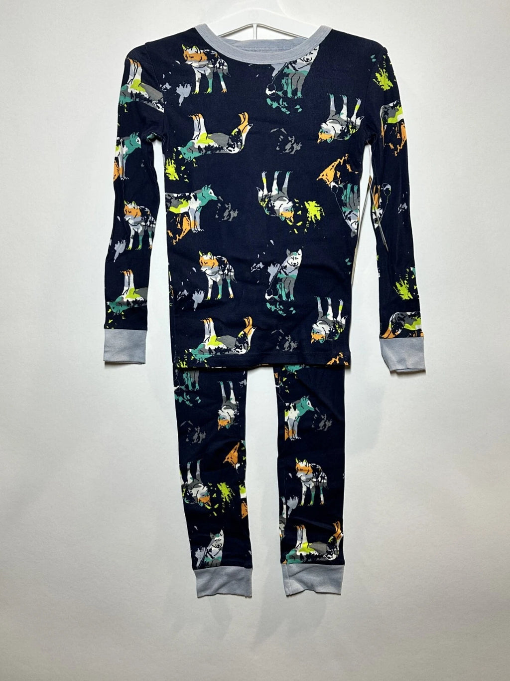 Boys' 2pc Animals Tight Fit Pajama Set - Cat & Jack Navy 8