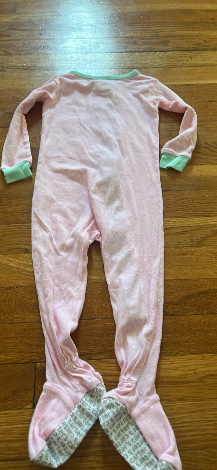 4 Girls Carter’s Zip Footed 1 Piece Pajamas.