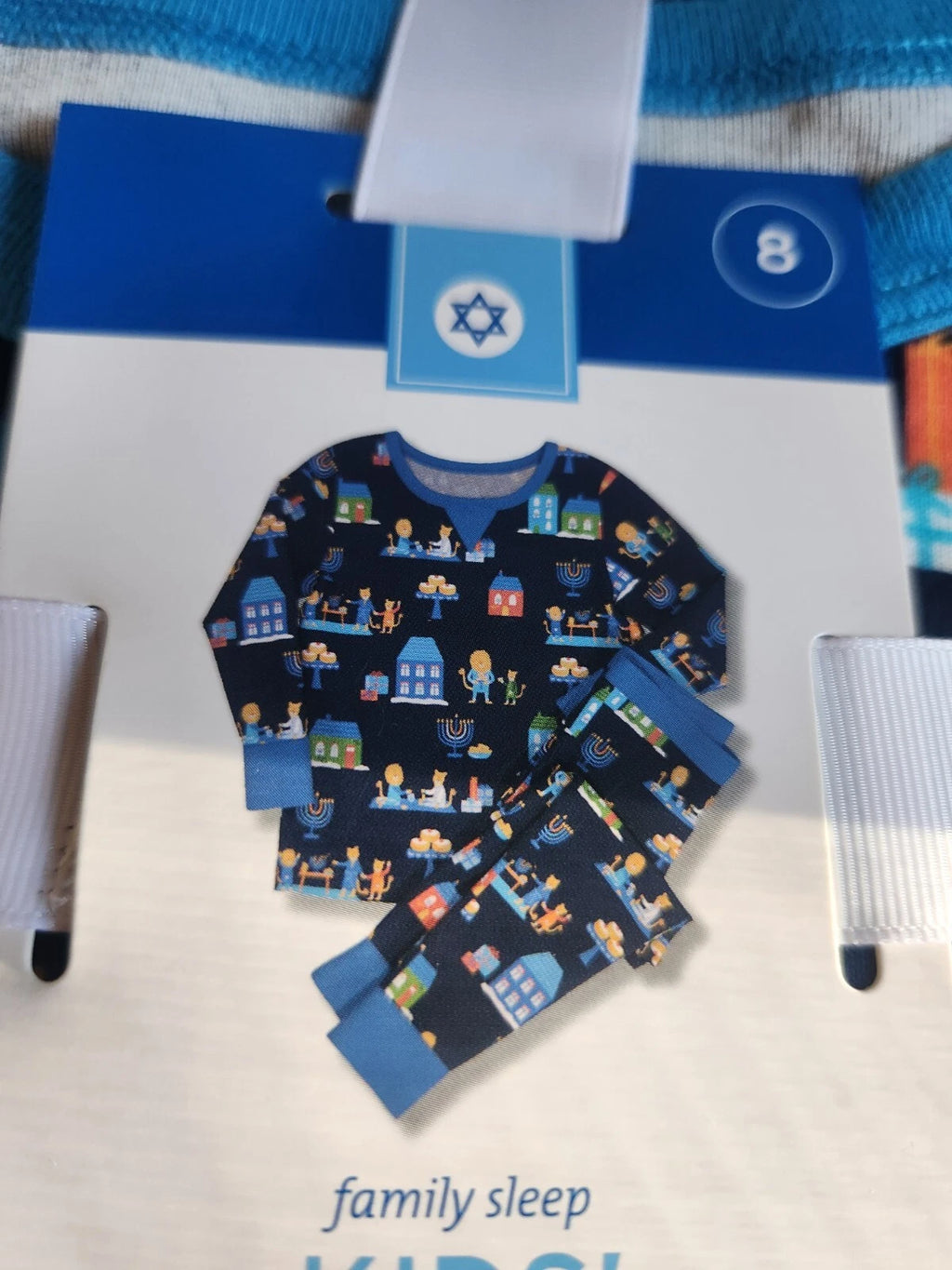 Hannukah Pajama Set - Pajamas for Kids - Lions - Size 8