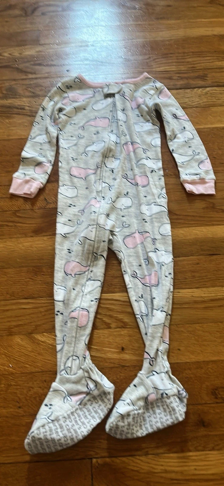 4 Girls Carter’s Zip Footed 1 Piece Pajamas.