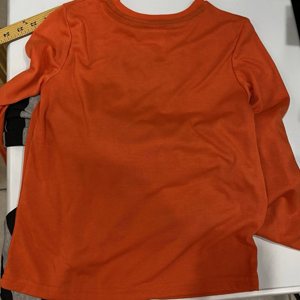 Cat & Jack Kids Halloween Pajamas Midnight Monster Crew Orange Black S,M, L