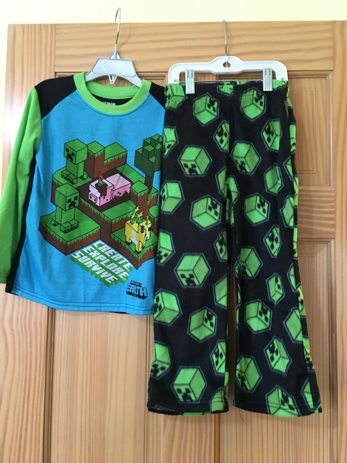 New Minecraft Boys 2-Piece Pajama Set 4/5,8
