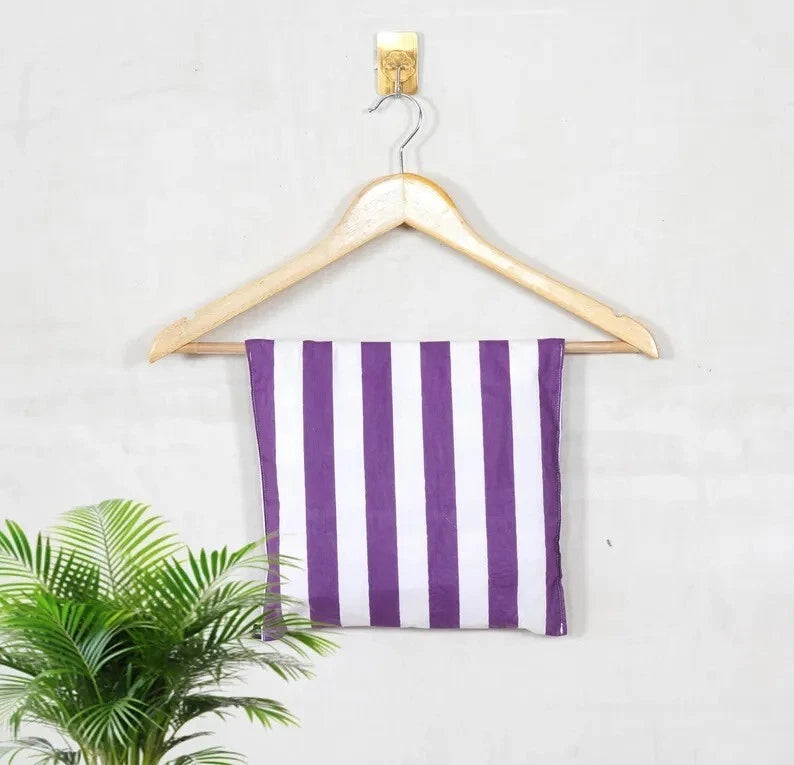 Cotton Striped Print Indian PJ Set Bridesmaid Pajama Set Women Nightwear Suit US