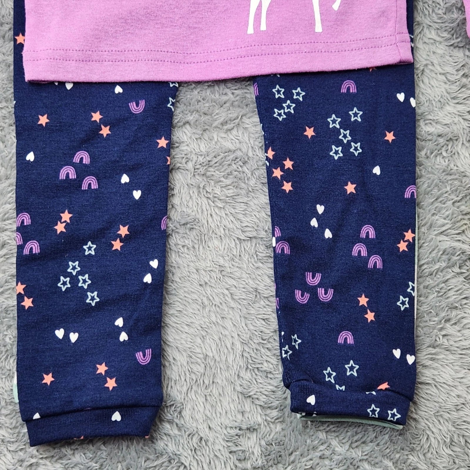 Just One You Girls 3T Unicorn Pajama Set 4-Piece Made By Carters Cotton