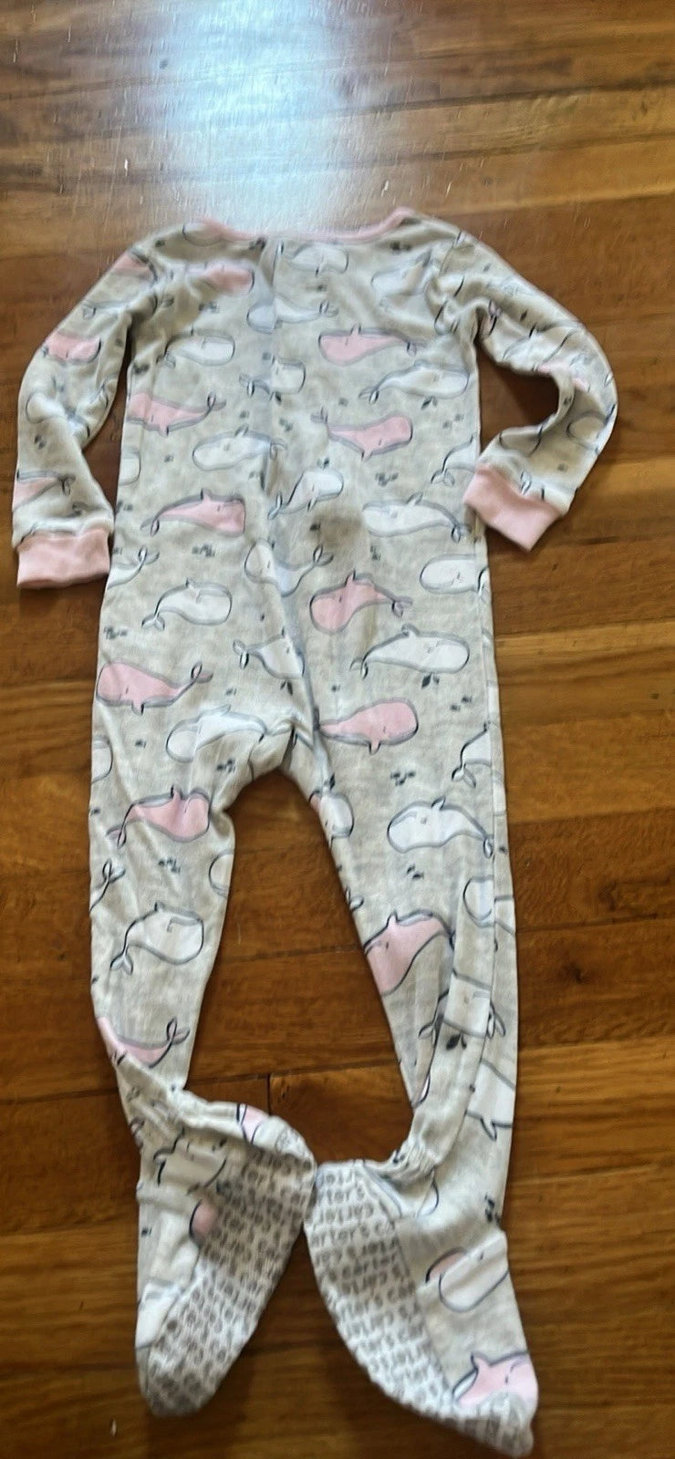 4 Girls Carter’s Zip Footed 1 Piece Pajamas.