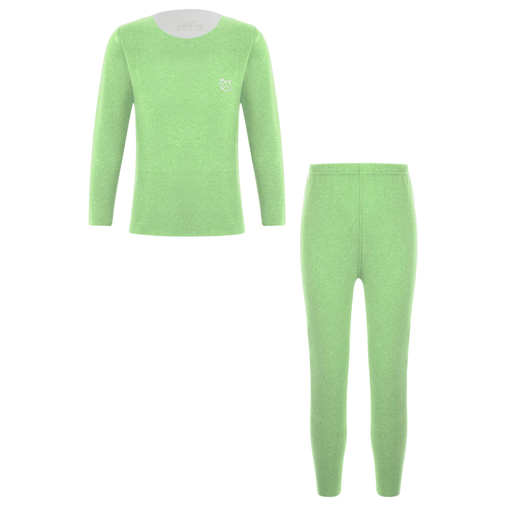 Kids Boys Girls Shirt And Pants Set Pyjama Top With Trousers Long Sleeve Warm