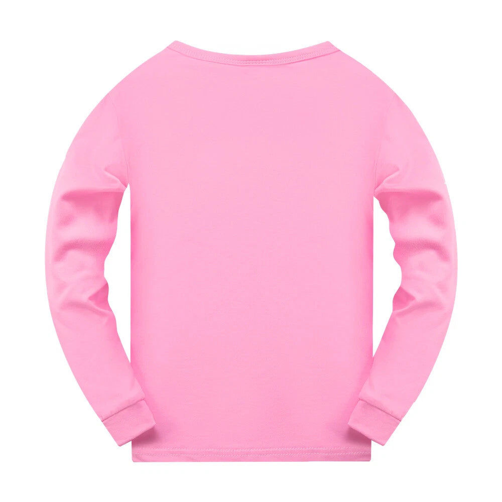 Geometry Dash 5-13 Year Old Boys' Pajama Set Girls' Round Neck Long Sleeve Set