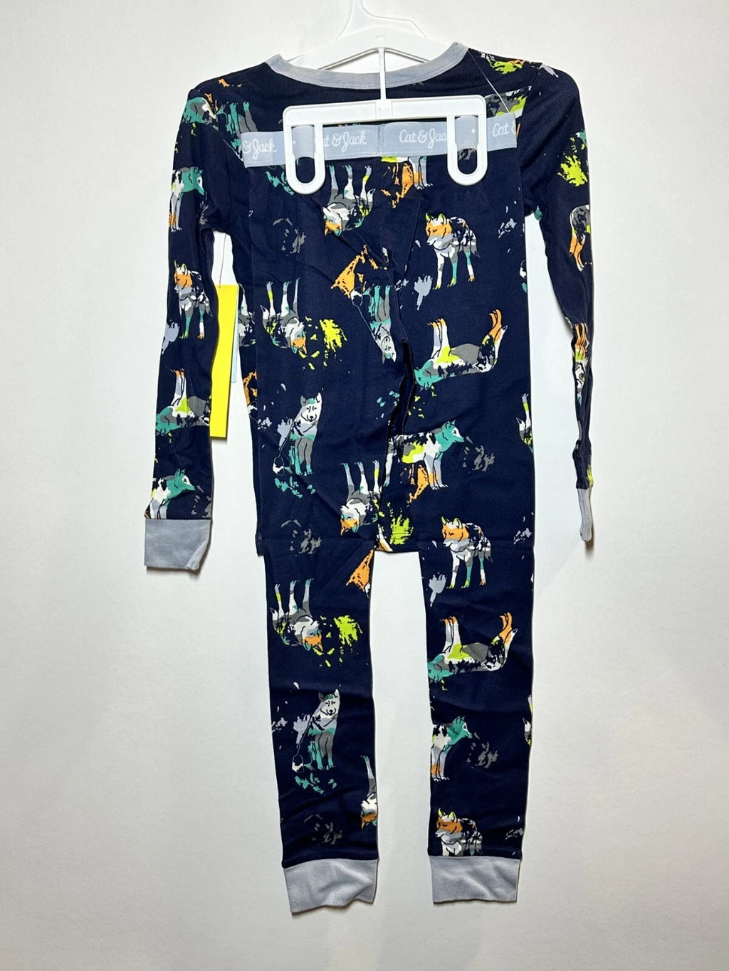 Boys' 2pc Animals Tight Fit Pajama Set - Cat & Jack Navy 8