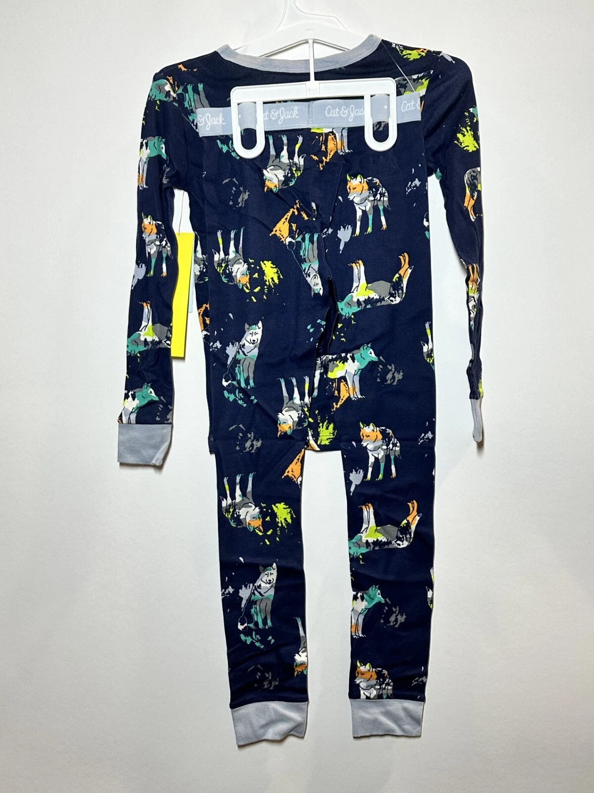 Boys' 2pc Animals Tight Fit Pajama Set - Cat & Jack Navy 8