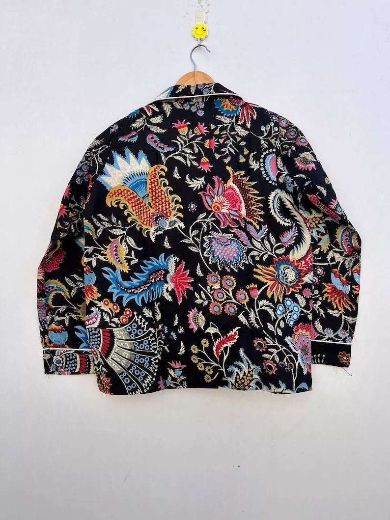 Indian 100%Cotton Floral Print PJ Set Bridesmaid Pajama Set Women Nightwear Suit