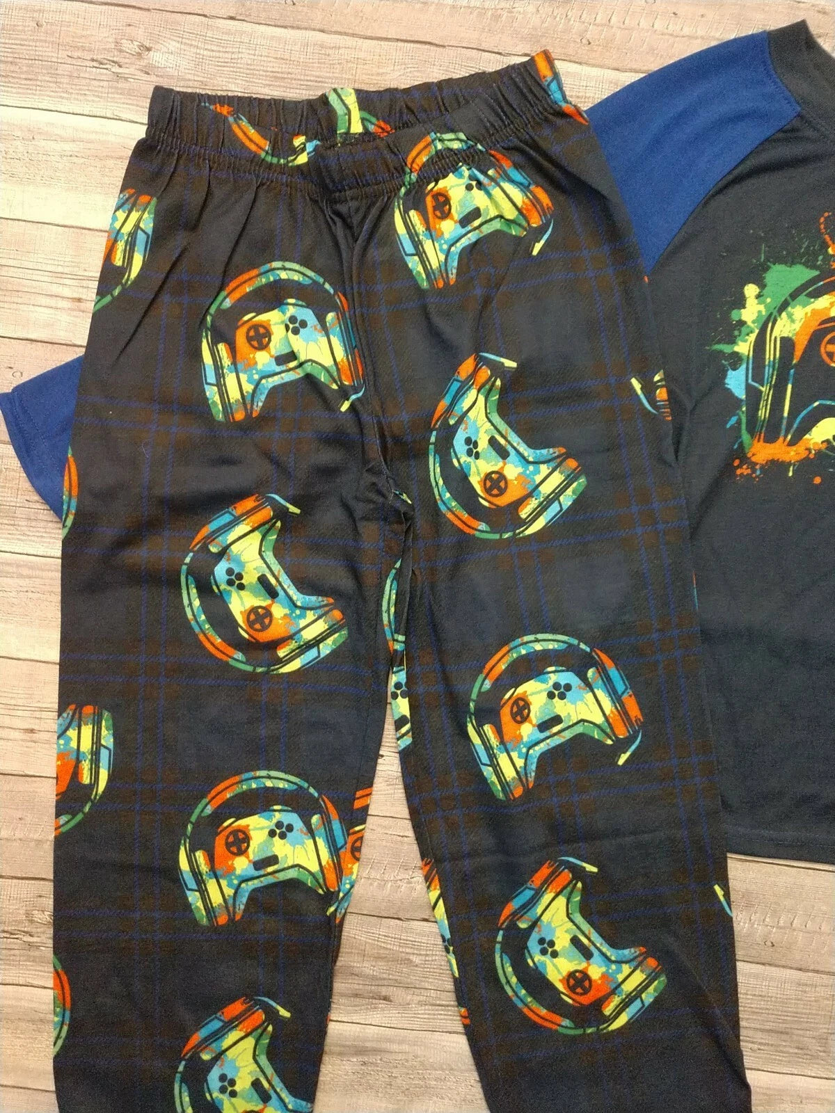 New! Boy's The Children's Place Headphones Video Game Gamer Pajama Set S M L
