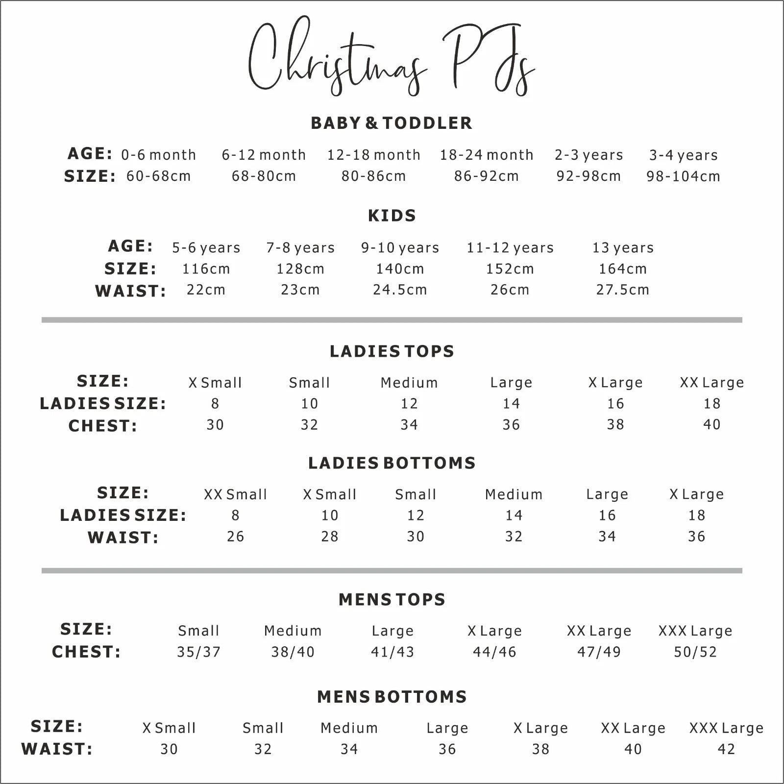 FAMILY CHRISTMAS PYJAMAS Personalised Matching Set Adult / Kids / Baby Sleepwear