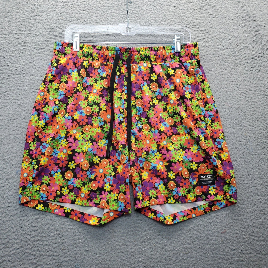 WeSC 2 Piece Pajama Set Unisex Large Multi Oden Flower Child AOP Short Sleeve