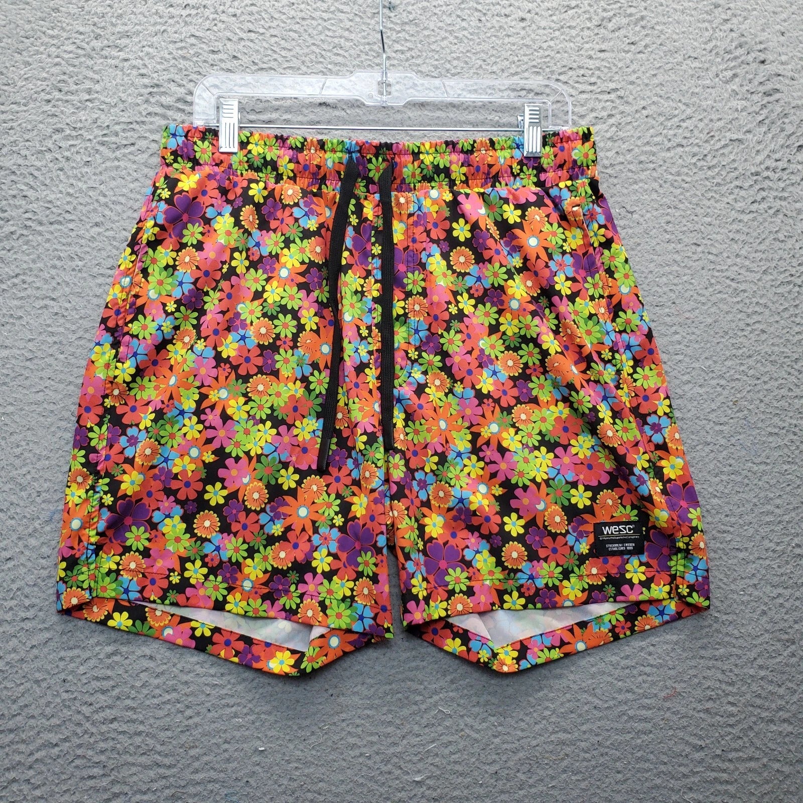 WeSC 2 Piece Pajama Set Unisex Large Multi Oden Flower Child AOP Short Sleeve