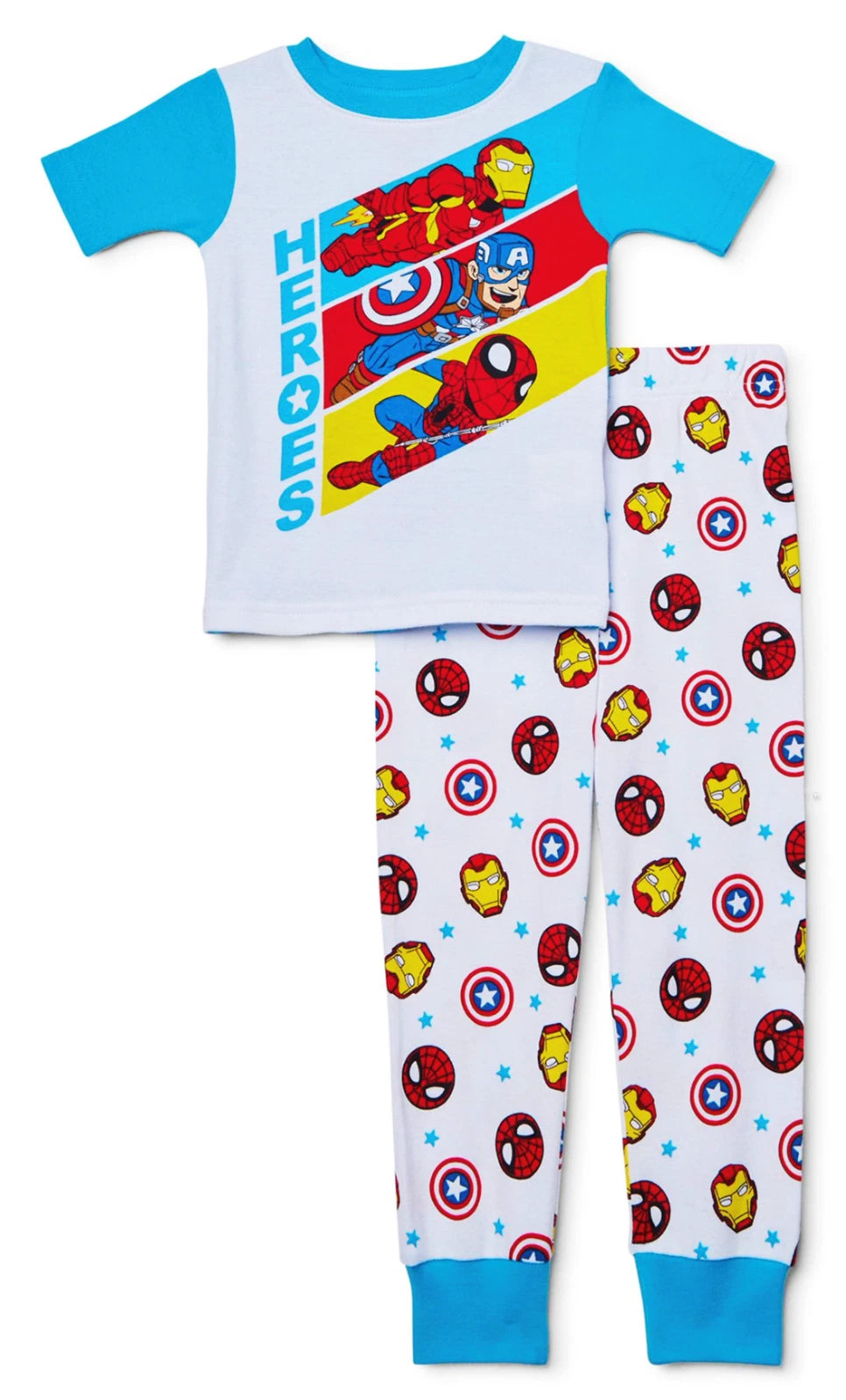 CAPTAIN AMERICA Cotton Snug-Fit Pajamas Sleepwear Set NWT Toddler's 3T or 4T $20